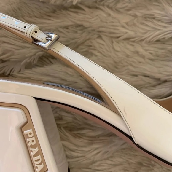 Prada slingbacks white cream - Picture 9 of 13